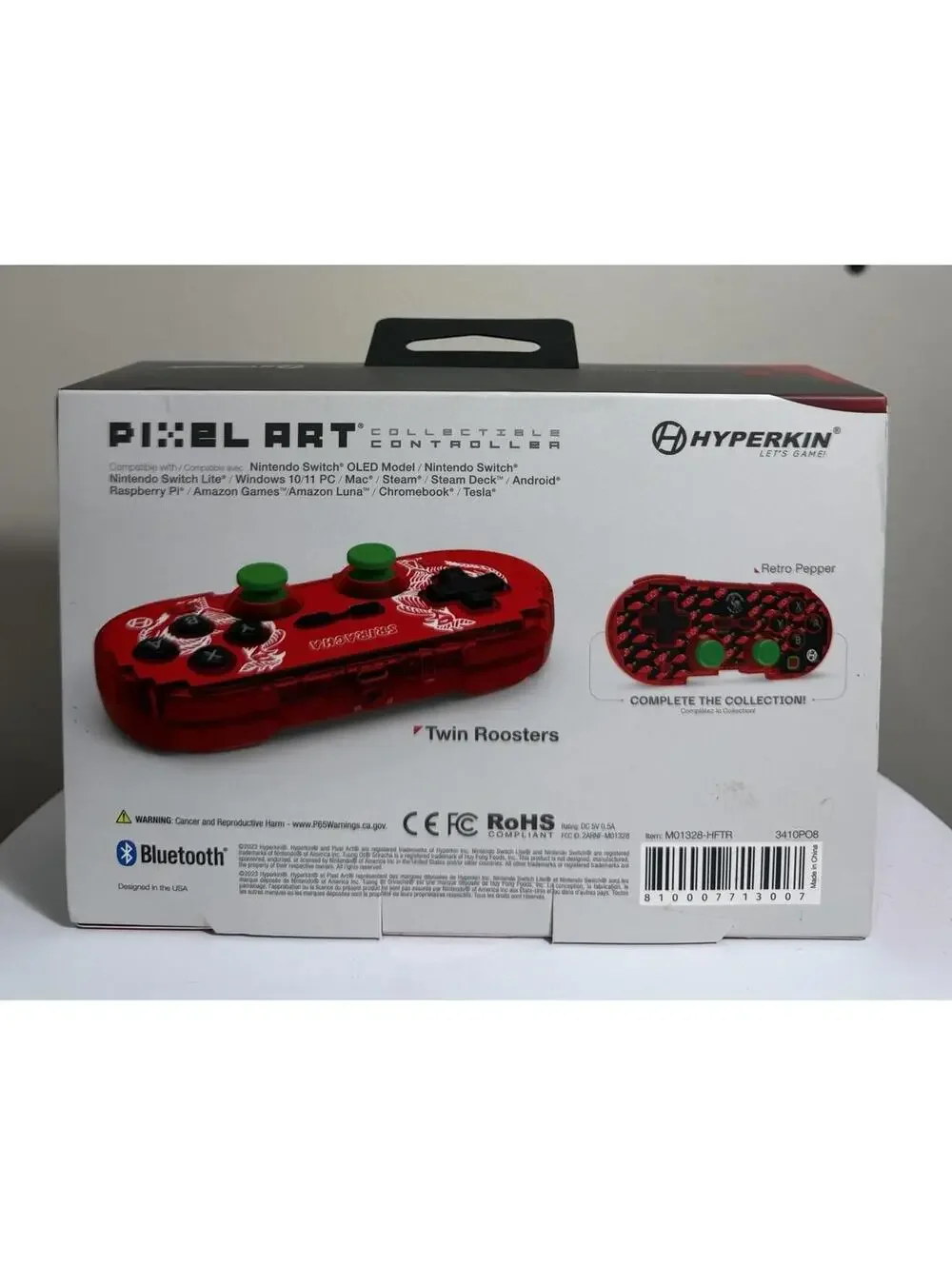 Hyperkin Limited Edition Pixel Bluetooth Controller SRIRACHA NINTENDO SWITCH 2